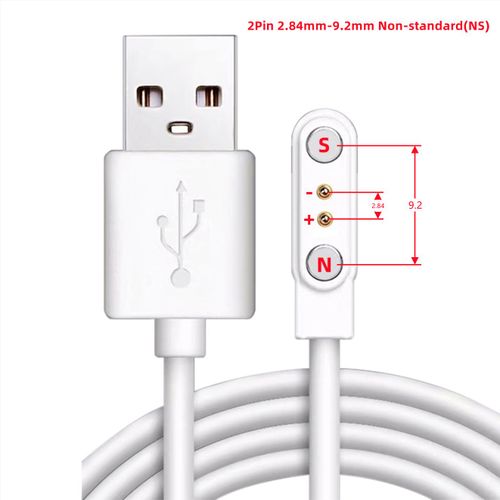 Aishi-Câble De Charge Magnétique Usb S6,Chargeur,Fil Adaptateur Secteur,Bracelet De Montre Intelligente Ju479,Écouteurs,Brosse À Dents,Artistes De Beauté - Type White(2.84-9.2mm Ns)