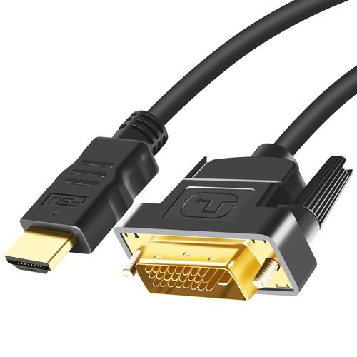 Câble adaptateur DVI mâle vers femelle,24 + 1 broche,compatible HDMI,3D 1080P,DVI vers HD,pour LCD,HDTV,DVD,haute vitesse,1m,2m,3m,5m - Type 1m