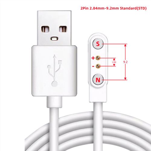 Aishi-Câble De Charge Magnétique Usb S6,Chargeur,Fil Adaptateur Secteur,Bracelet De Montre Intelligente Ju479,Écouteurs,Brosse À Dents,Artistes De Beauté - Type White 2.84-9.2mm Std
