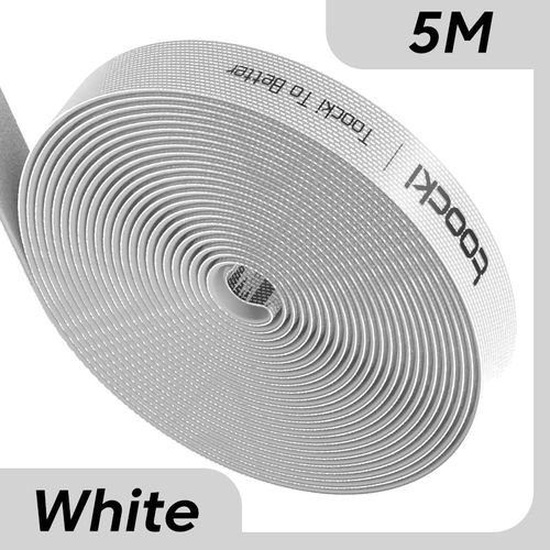 Toocki-Enrouleur de câble pour écouteurs et souris,organisateur de bureau,ruban adhésif,gestion,organisateur,iPhone,Xiaomi,casque - Type White 5M