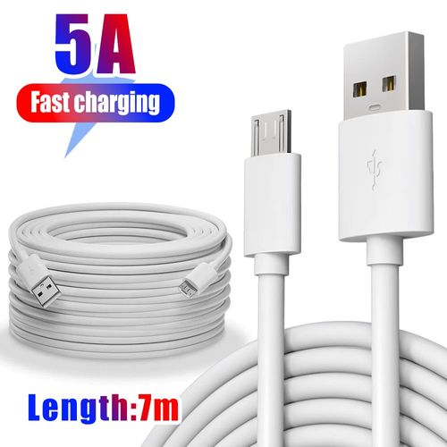 Câble Micro USB pour Recharge et Transfert de Données,14/12/9/6 Mètres,Extra Long,pour Android,Webcom,Tablette,Haut-Parleur,Imprimante - Type 7M