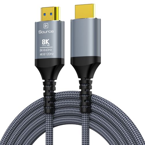 Miziq16-8 K-Câble Fibre Optique Hdmi 2.1,10m 8k 60hz 4k 120 144hz,48gbps,Ultra Haute Vitesse,Compatible Avec Ps5 Xbox Rtx3080 3090 - Type H134g-Aoc-Gray-20m-65ft