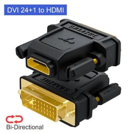 SAMZHE DVI 24 + 1 vers HDMI adaptateur HDMI mâle vers DVI femelle convertisseur 1080P Support pour ordinateur vers écran d'affichage 1 pièce - Type 24 Plus 1-< =0.5m