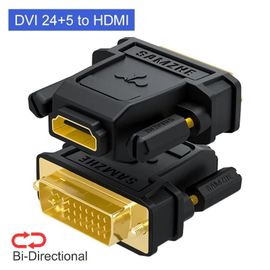 SAMZHE DVI 24 + 1 vers HDMI adaptateur HDMI mâle vers DVI femelle convertisseur 1080P Support pour ordinateur vers écran d'affichage 1 pièce - Type 24 Plus 5-< =0.5m