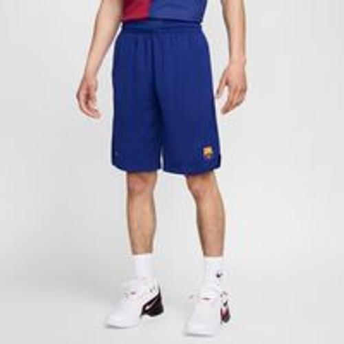 Short De Basket Replica Nike Dri-Fit Fc Barcelona 2024 Domicile Pour Homme - Bleu