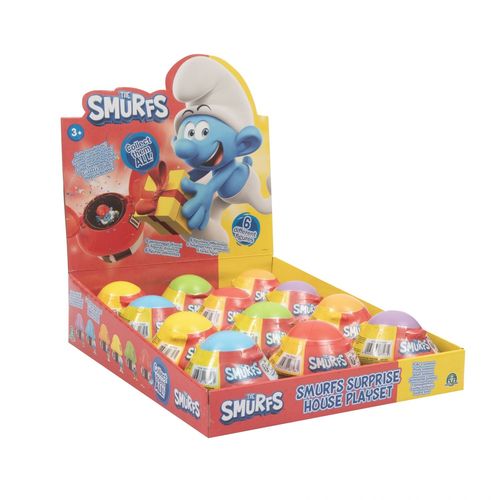 Smurfs- Puffi Les Schtroumpfs - Maison Avec 1 Figurine 5,5 Cm Surprise  - Asst 2 - En Présentoir