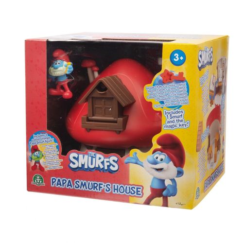 Smurfs- Puffi Les Schtroumpfs - Maison Magique (Avec Clé, 1 Figurine Et Des Accessoires) - Grand Stchtroumpf