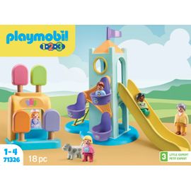 Playmobil 123 71326 - Aire De Jeux Avec Toboggan Géant