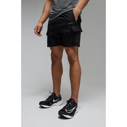 Short Cargo Stretch 5 Pouces - Man Active Homme - Noir - M, Noir