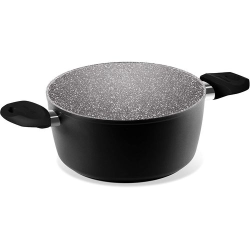 , Black Pearl, Casserole Anti-Adhérente, Adaptée À L'induction, Diamètre 24 Cm, Aluminium, Noir[X758]