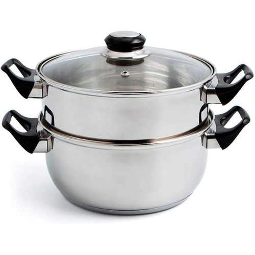 Gastro Fresh Set Vapeur Et Casserole En Acier Inoxydable 22 Cm - 360 Cl[X182]