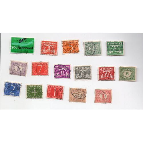 Pays-Bas- Lot De 16 Timbres Oblitérés Divers