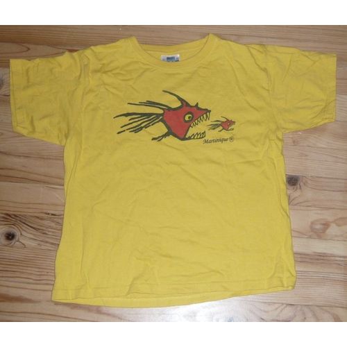 T-Shirt Européenne Des Cotons 12 Ans Martinique Poissons
