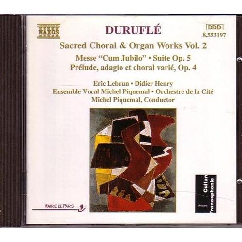 Sacred Choral Works - Organ Works Volume 2