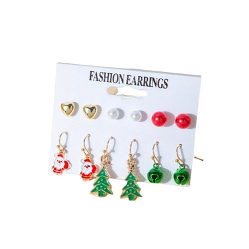 Boucles D'oreilles De Noël 6 Paires Multicolore