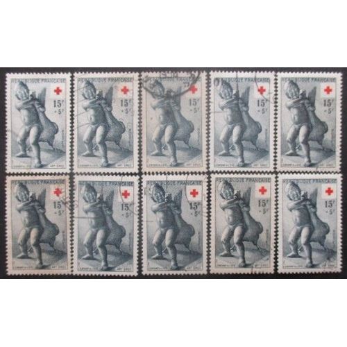 France N°1049 X 10 Oblitéré