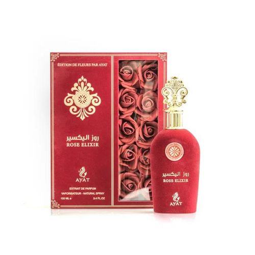Eau De Parfum Rose Elixir De Ayat Perfumes¿ 100 Ml ¿ Mixte - Notes Orientales, Florales Et Généreuses 