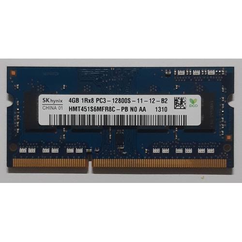 Mémoire SK HYNIX HMT451S6MFR8C-PB N0 AA. Capacity : 4Go. Memory Type : DDR3 SDRAM. Bus Type : PC-12800S.