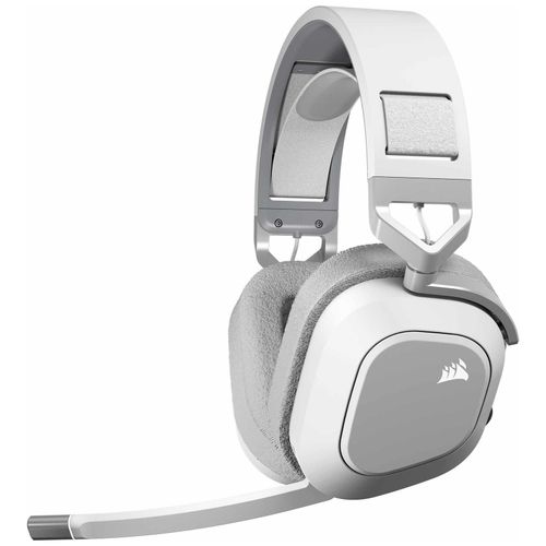 CORSAIR Gaming HS80 MAX WIRELESS - Micro-casque - circum-aural - 2,4 GHz - sans fil - USB - blanc