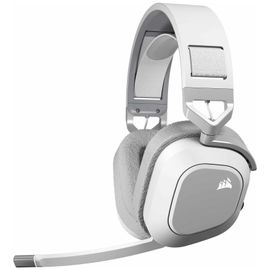 CORSAIR Gaming HS80 MAX WIRELESS - Micro-casque - circum-aural - 2,4 GHz - sans fil - USB - blanc