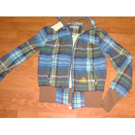 Blouson Rip Curl Tons Turquoise Et Marron Taille 34 Tbe