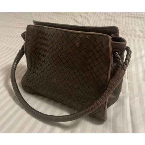 Sac Vintage Bottega Veneta cuir Marron foncé