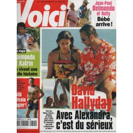Voici 819 2003 David Hallyday Et Alexandra/Goya Debout/Jackson/Belmondo Et Natty/Elton John/Kate Winstlet/Les Wampas/Chagrin D Amour
