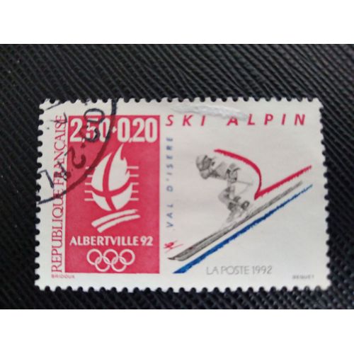 Timbre France Yt 2710 A Jeux Olympiques - Ski Alpin - Val D'isère 1992 (020209 )