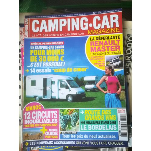 Camping Car Magazine 165 De 2004 Challenger 133,Mclouis Glen 264,Renault Master,Fiat Ducato,Ford Transit,Mercedes Sprinter,Explorateur G683 Fp,Nazca H11s