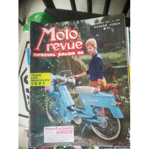 Moto Revue 1509 De 1960 Salon,Triumph T100a,Mobylette Av89,Gnome Rhone,Motobecane,Terrot,Monet Goyon