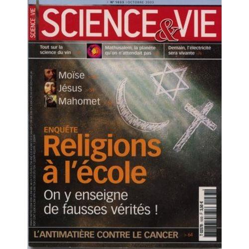 Sciences Et Vie N° 1033 : Les Religions À L'école