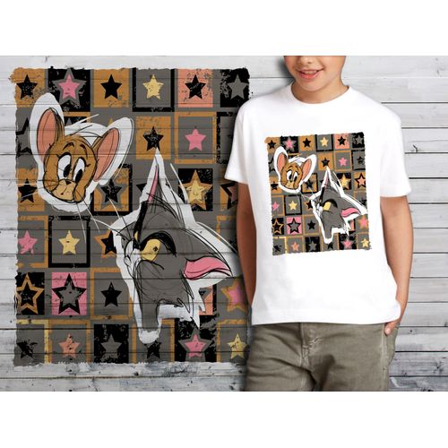T-Shirt Blanc Enfant Tom Et Jerry 625