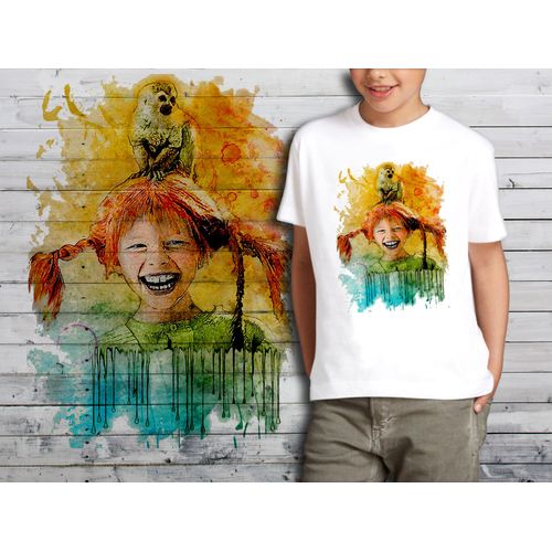 T-Shirt Blanc Enfant Fifi Brindacier 628