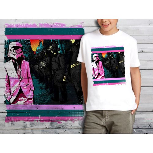 T-Shirt Blanc Enfant Star Wars Stormtroopers Style 701