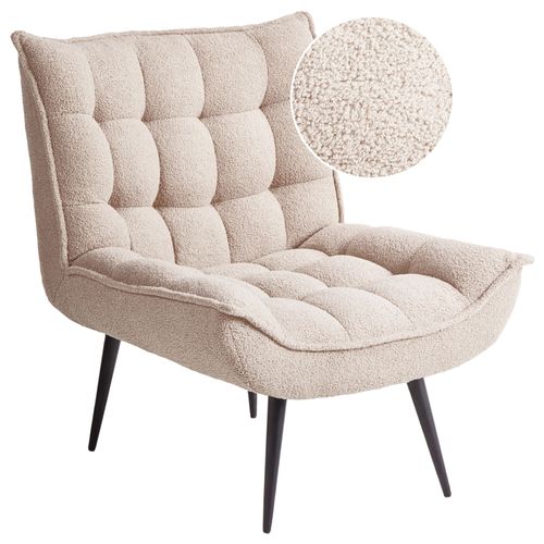 Fauteuil Alvesta Bouclé Beige