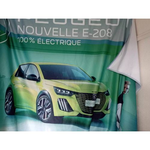 Peugeot Banderole Publicitaire 24h00 Mans - Garage Circuit Voiture
