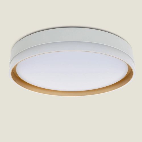 Plafonnier Led 24w Rond Métal Ø400 Mm Marstal Doré