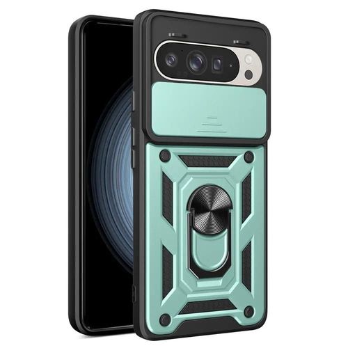 Coque Pour Google Pixel 9 Et 9 Pro 5g 5g - Housse Etui Rigide Anti Choc + Film Ecran - Vert