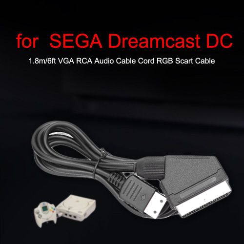 Câble Péritel Rvb Pour Jeu,Câble Tv Av,Remplacement Allergique,Amélioration De La Définition De L'image,Sega Dreamcast -D482111988