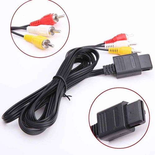 Câble Audio Av Pour Console De Jeu Tv,Vidéo Composite,Ligne De 6 Pieds,Compatible Avec Nintendo 64,N64,Délibérément -A571687068