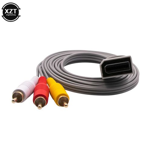 Câble Pour Nintendo Wii,1.8 M,3 Rca,Audio,Vidéo,Directions Av,Composite 480p,Plaqué Or,3rca,Console De Contrôle-A352566578
