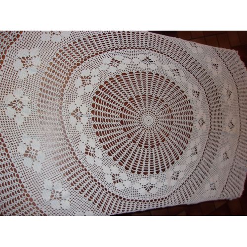 Nappe Ronde Crochet Fait Main