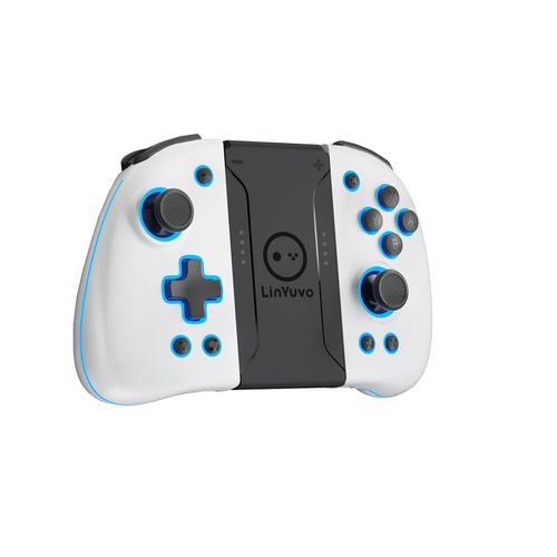 Manette De Jeu Sans Fil Pour Nintendo Switch, Manette Mobile, Manette Bluetooth, 6 Axes, Manette Pc, Android, Iphone, Délibérément, Genert4 Pro, 2.4g-White