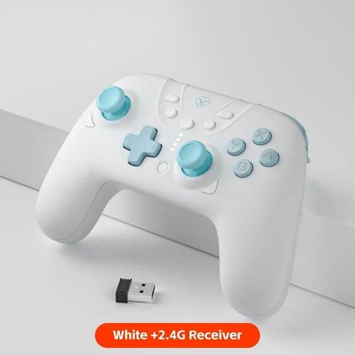 Contrôleur De Jeu Bluetooth Universel, Contrôleur De Jeu Hall Edition, Adapté Pour Nintendo Switch, Ios, Jeux Mfi, Android Smart-Whitea