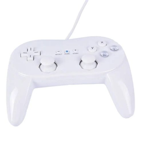 Manette De Jeu Filaire Classique Pour Ns Wii, Télécommande De Deuxième Génération, 1 Pièce-White