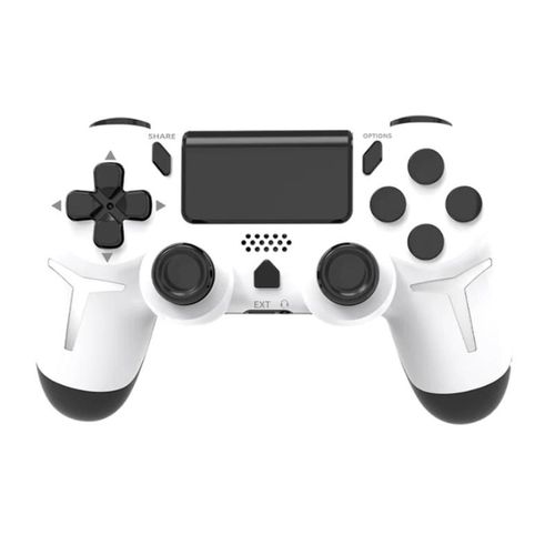 Manette De Jeu Bluetooth Sans Fil, Gyroscope 6 Axes, Vibrations Touristiques, Manette De Jeu Pour Ps4, Console Ps3, Ordinateur Pc-White