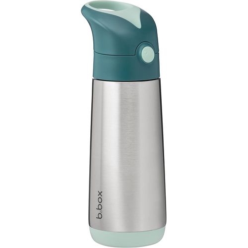 Gourde Isotherme | Acier Inoxydable À Double Paroi | Garde Les Boissons Froides Jusqu'à 15 Heures, Chaudes Jusqu'à 8 Heures | 500 Ml, Forêt Émeraude