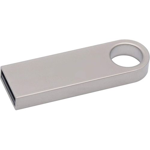 Pendrive Usb Métal Clavette 32 64 Go 128 Go Porte-Clé Mémoire Externe Imperméable Pc Laptop Notebooc Auto A001 (64 Go, Argent)[L2265]