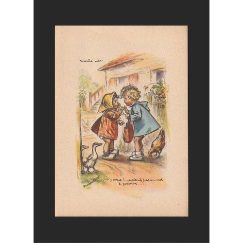 Germaine Bouret, Marché Noir - Sur Feuillet 12,5 Cm X 17,5 Cm Édition Ancienne, M. Dechaux, Paris
