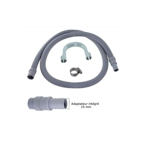 SOS Accessoire Kit de rallonge de tuyau de vidange universel (L2500mm raccord intégré 19-22mm) pour Lave-linge TOUTES MARQUES 5053197002451 Lave-linge (5053197002451 SIEMENS)